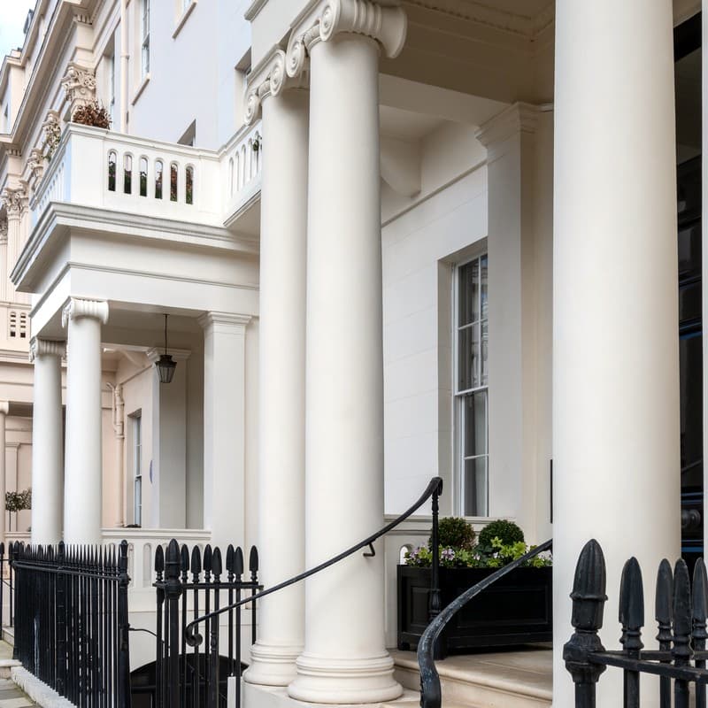London townhouse facade